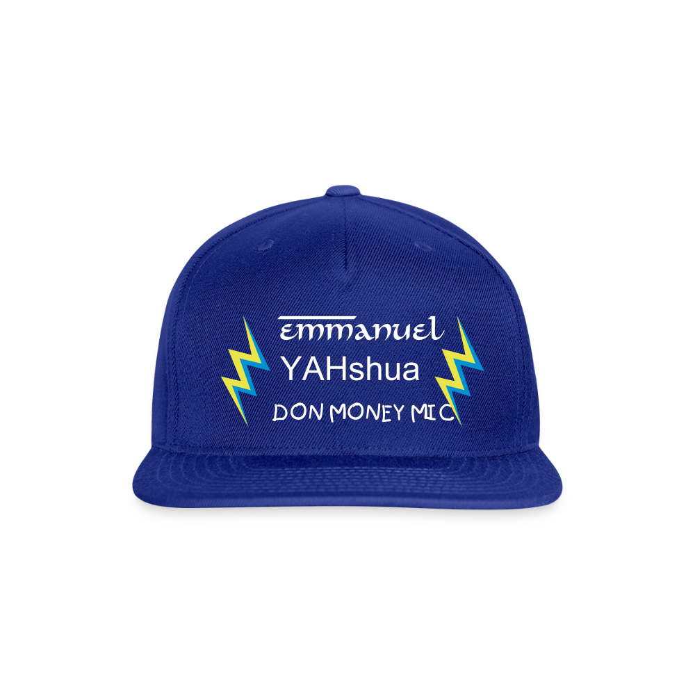 Snapback Baseball Cap - royal blue