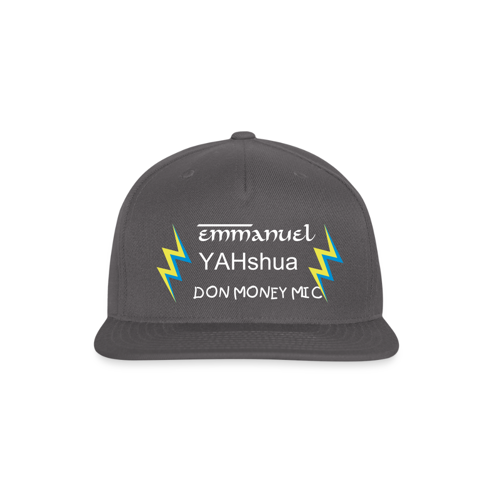 Snapback Baseball Cap - dark grey