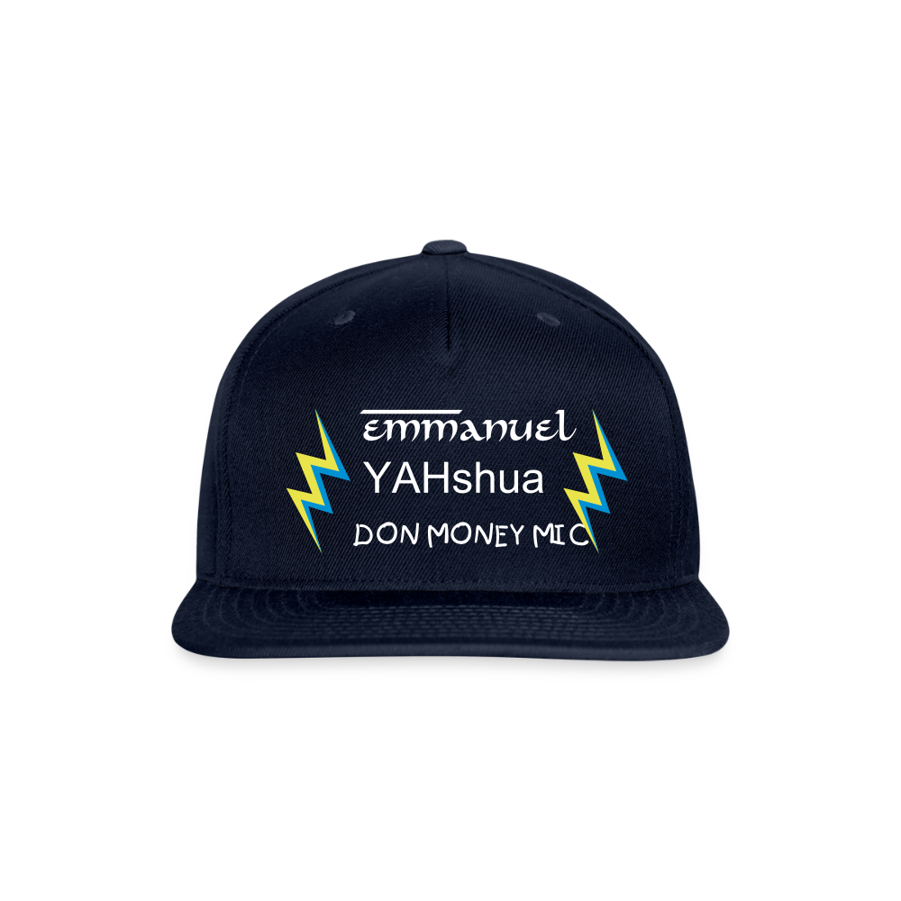 Snapback Baseball Cap - navy