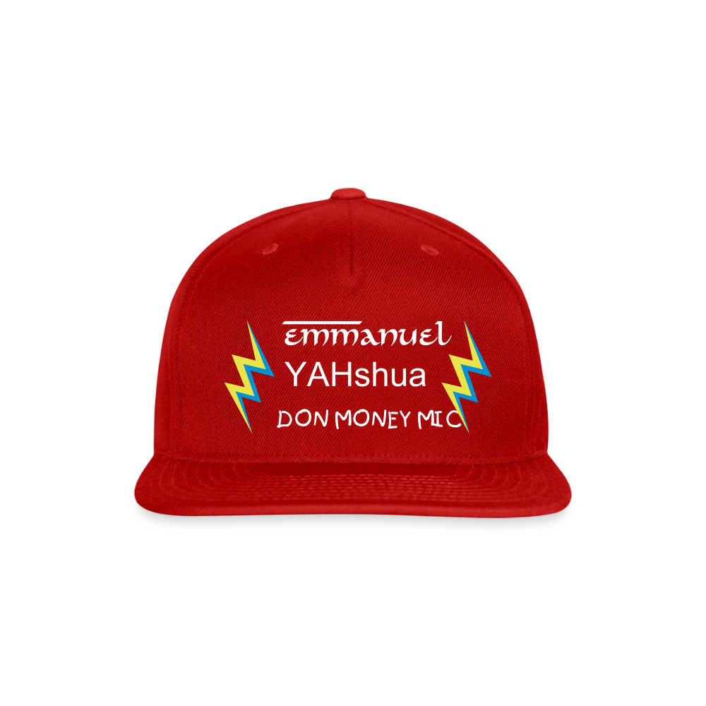 Snapback Baseball Cap - red
